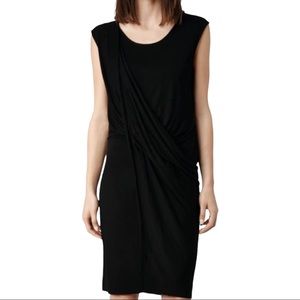 All Saints Spitfield Jersey Draped Dress